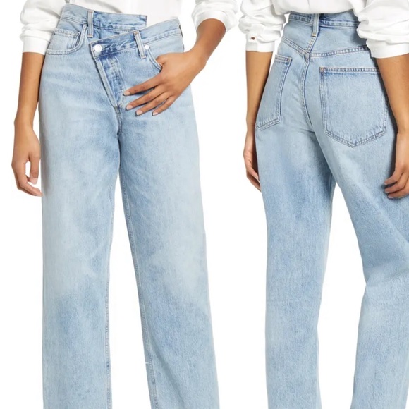 Agolde 90's Criss Cross Straight Jeans